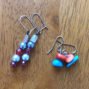 Set of beaded earrings